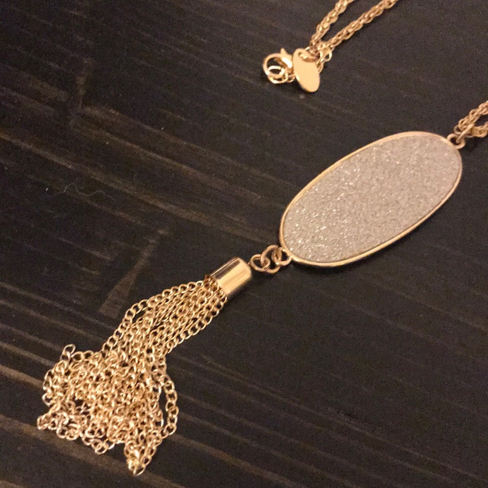 Charming Charlie Silver & Gold Necklace